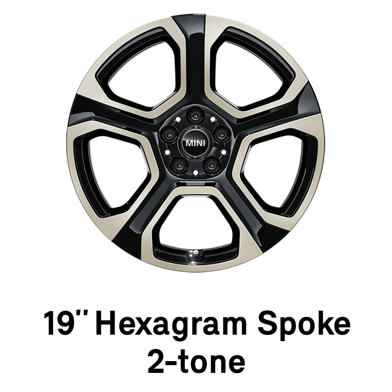 MINI Rim: 19 inch hexagram spoke 2-tone