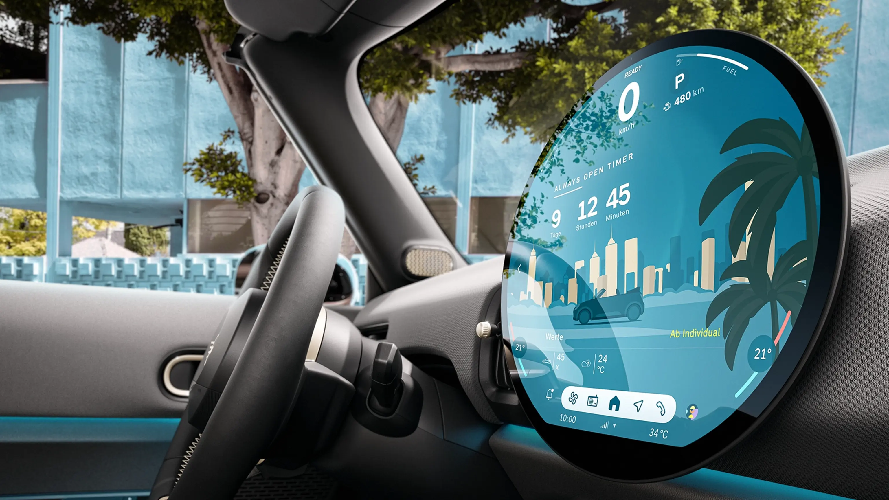 MINI Cooper Convertible – interior –  experience mode gallery –  steering wheel