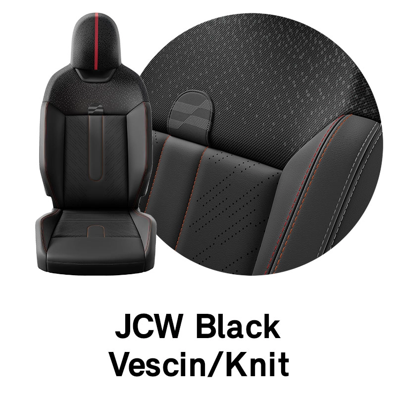 MINI Upholstery: JCW Black Vescin/Knit