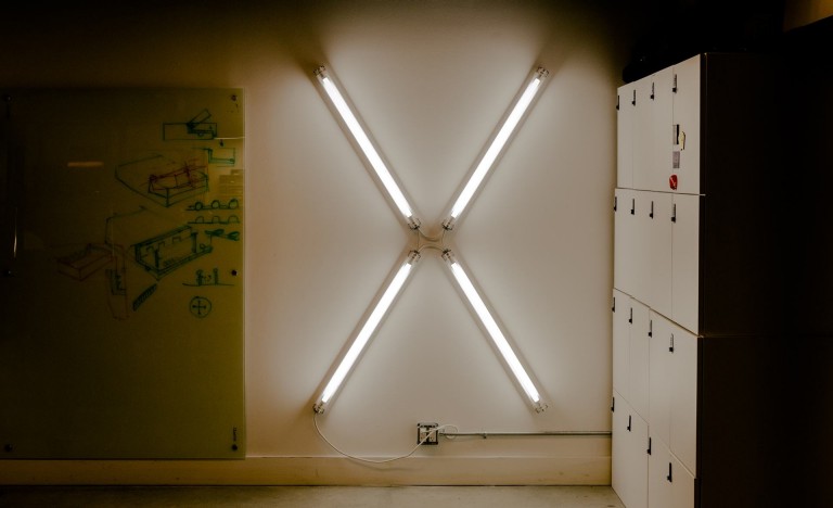 Декоративный элемент в офисе URBAN-X.