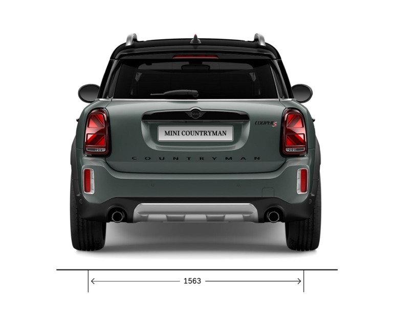 MINI Countryman – вид сзади – габариты